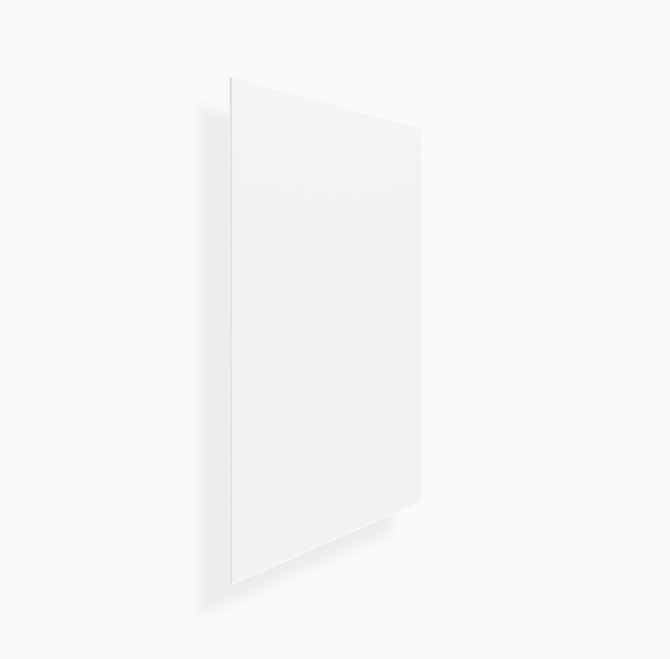 Panel de chapa de base Shaker blanco