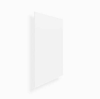 Panel de chapa de base Shaker blanco
