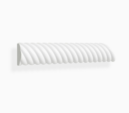Moldura de cuerda Shaker blanca