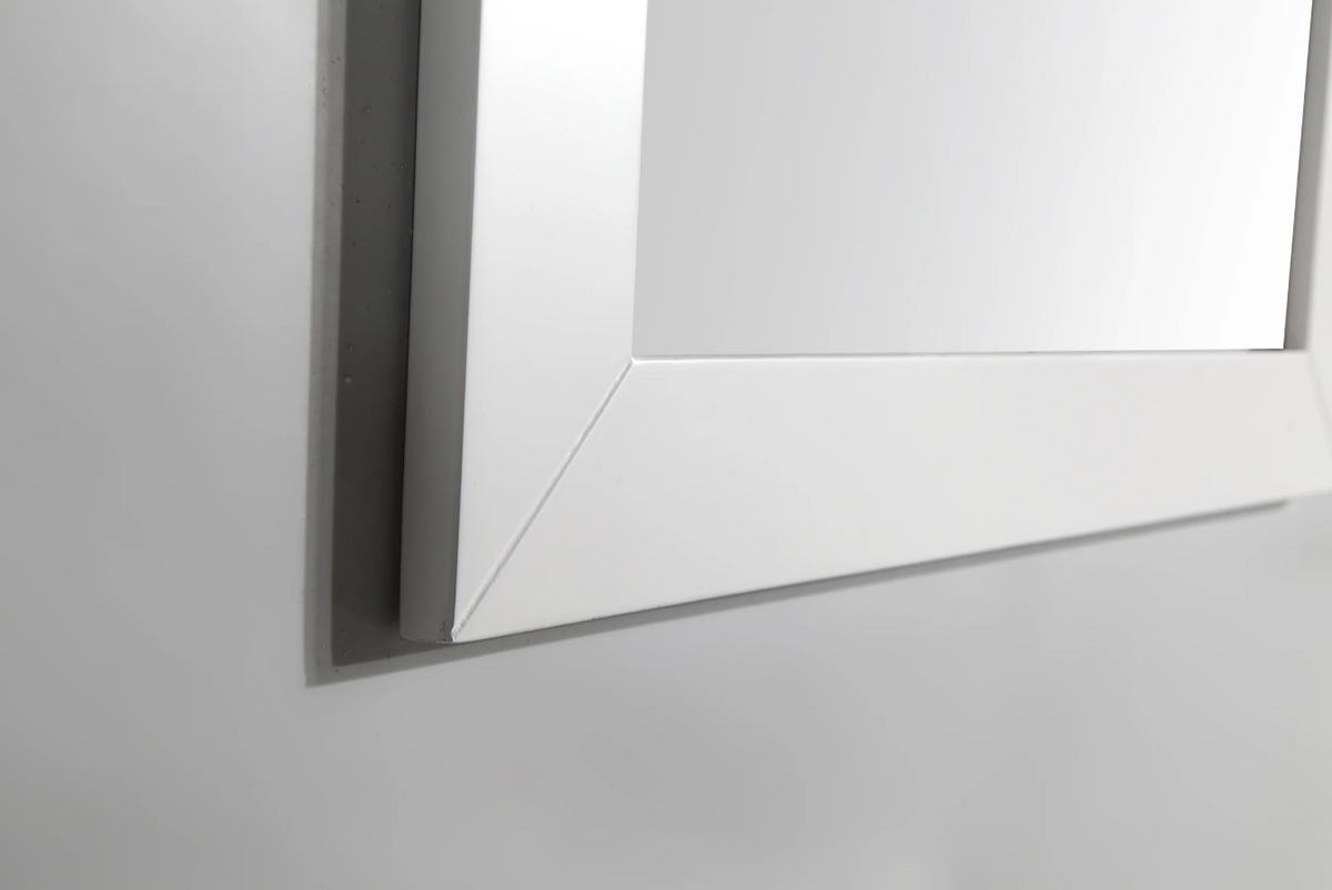 Genoa 60 in. White Double Sink Vanity Set with Engineered Marble Top