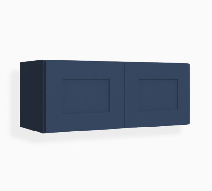 Navy Blue Shaker 18″ H Double Door Wall Cabinet