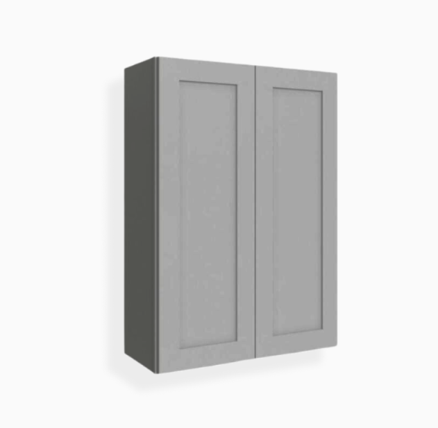 Gray Shaker 42″ H Double Door Wall Cabinet