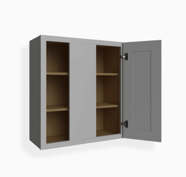 Gabinete ciego de pared gris Shaker de 30″ de alto