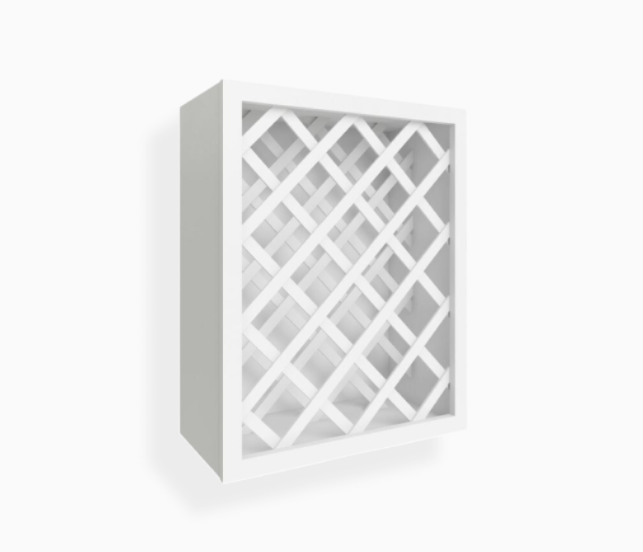 White Shaker Wine Rack