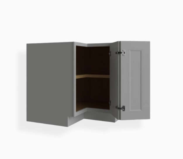 Gabinete de base gris Shaker de fácil acceso