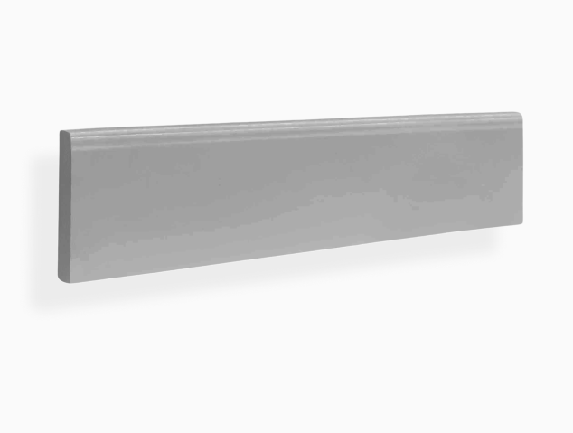 Moldura de base para muebles Shaker gris