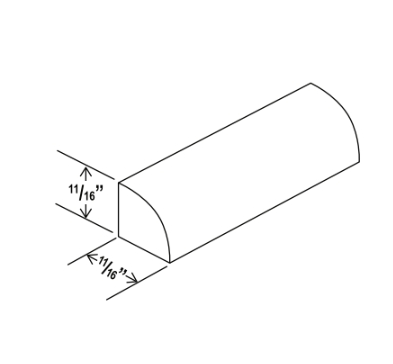 Gray Shaker Shoe Moulding
