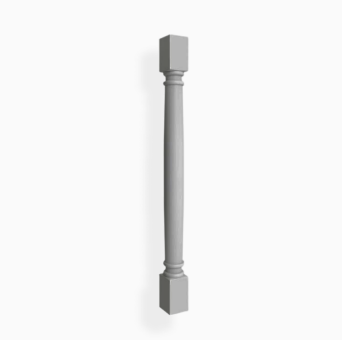 Pata decorativa clásica Shaker gris