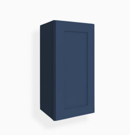 Armario de pared azul marino Shaker de una puerta de 30″ de alto