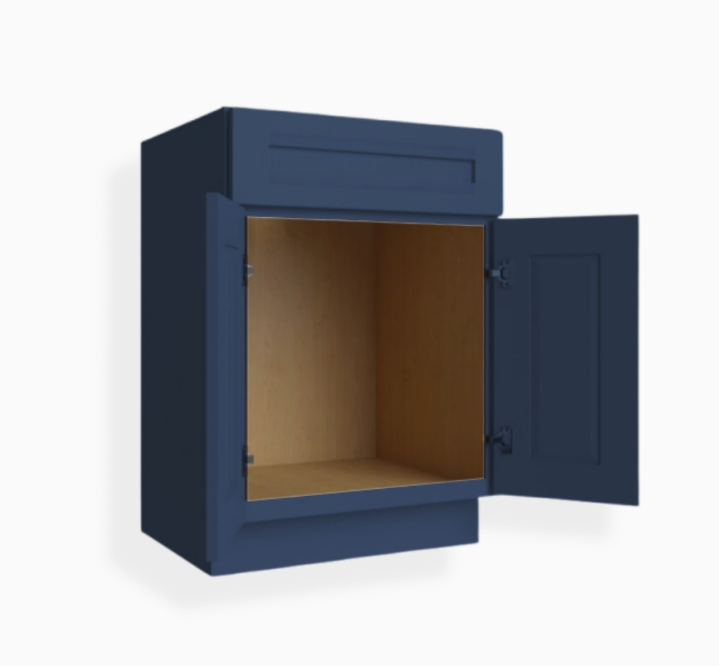 Navy Blue Shaker Sink Base
