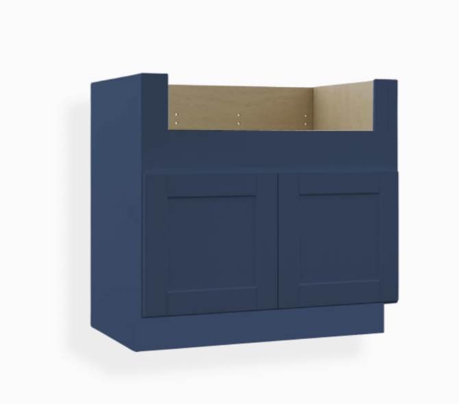 Base para fregadero de granja estilo shaker azul marino