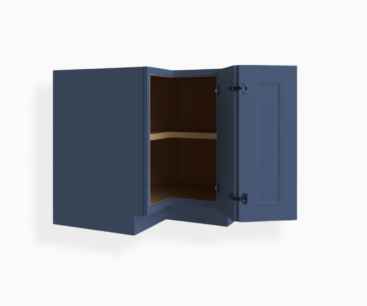 Navy Blue Shaker Easy Reach Base Cabinet