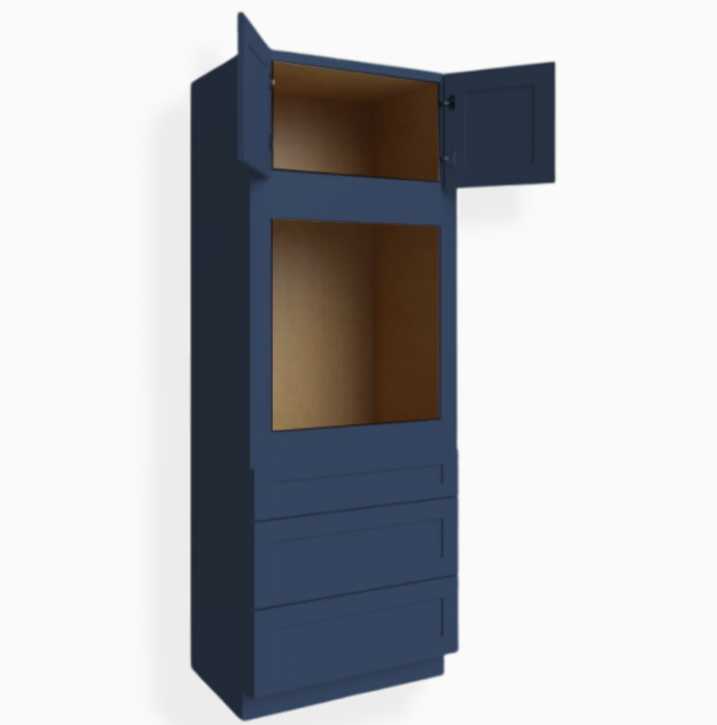 Navy Blue Shaker 30″ W Oven Pantry Cabinet