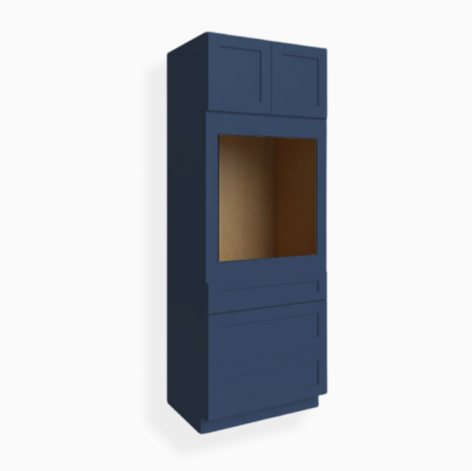 Navy Blue Shaker 33″ W Oven Pantry Cabinet