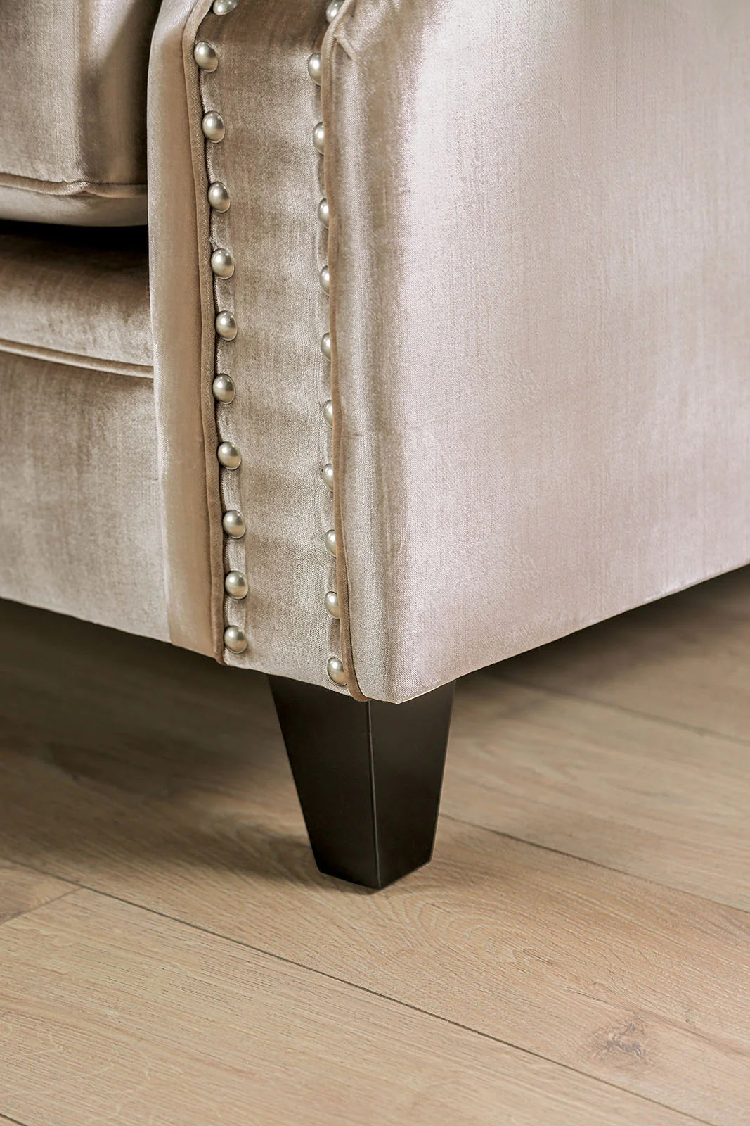 Elicia Silver or Champagne Sofa or Loveseat