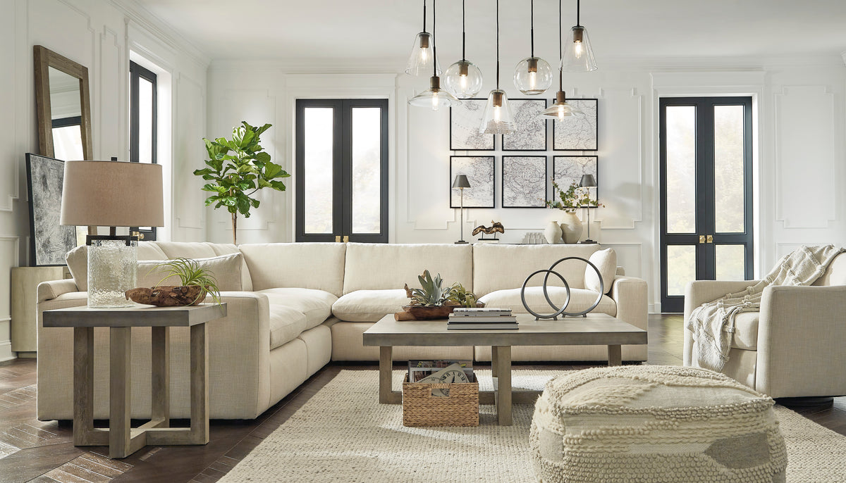 Elyza Linen 5-Pieces Sectional