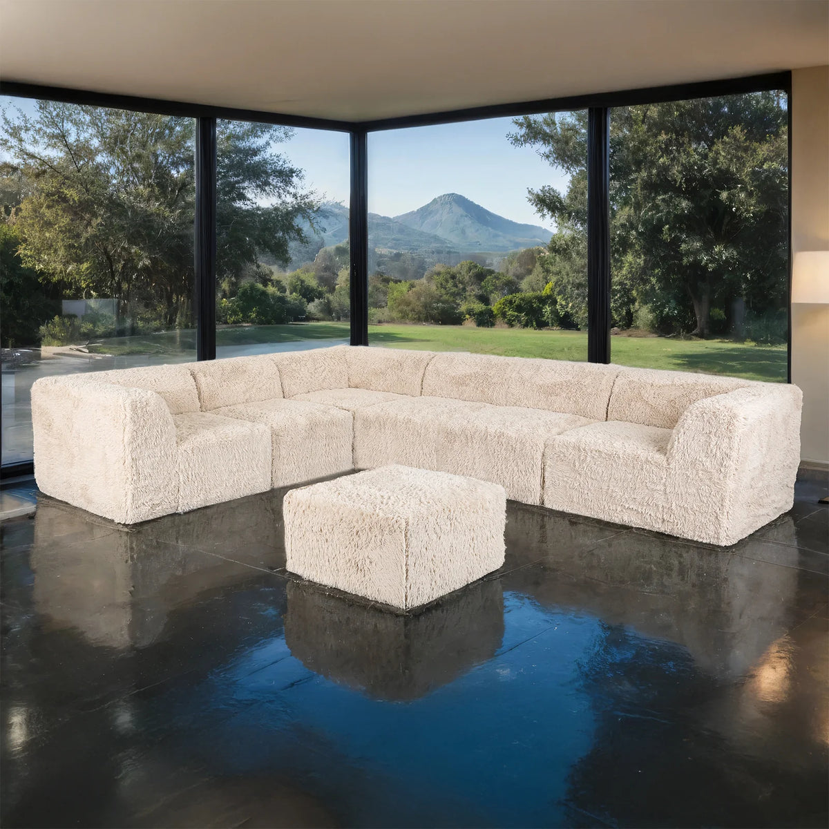Nappi 7-Pieces Modular Sectional with Ottoman