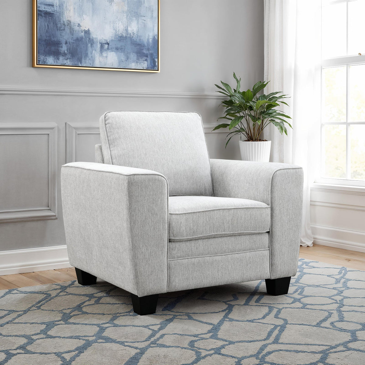 Enea Gray Sofa, Loveseat or Chair