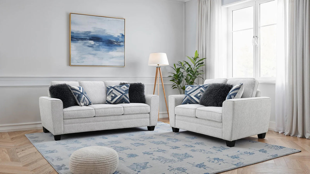 Enea Gray Sofa, Loveseat or Chair