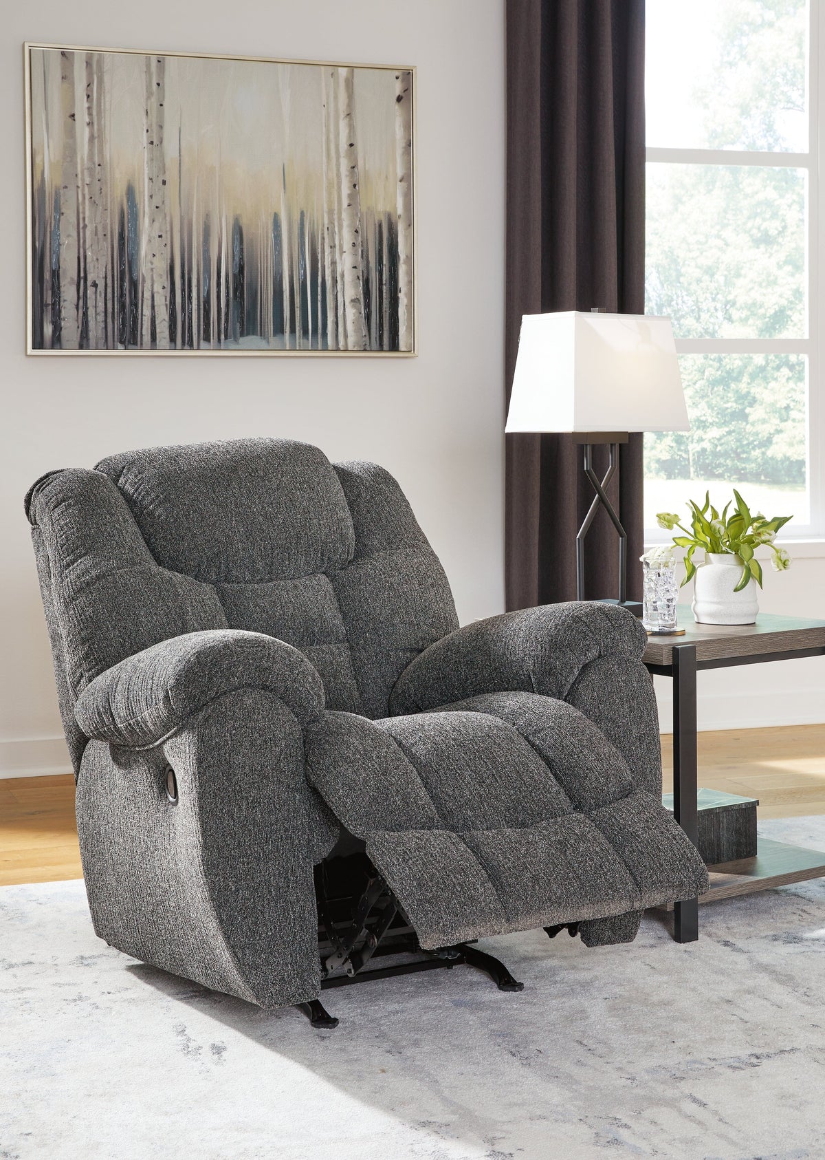 Foreside Gray Reclining Sofa, Loveseat or Chair