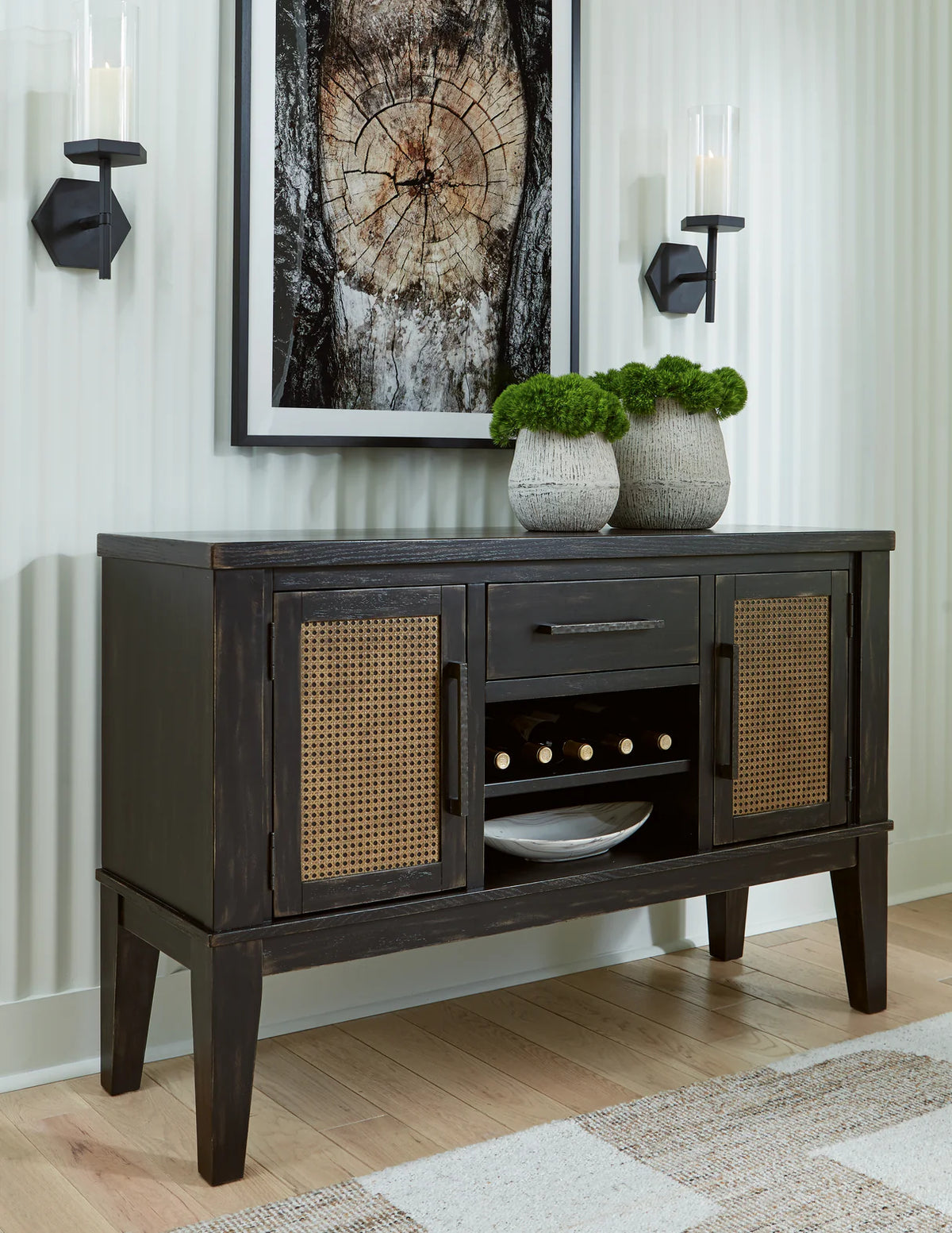 Galliden Aged Black Dining Server