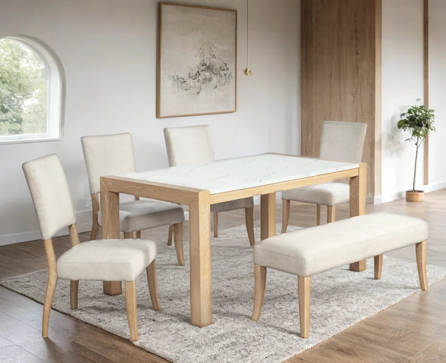 Ginny Cream 6-Piece Dining Set