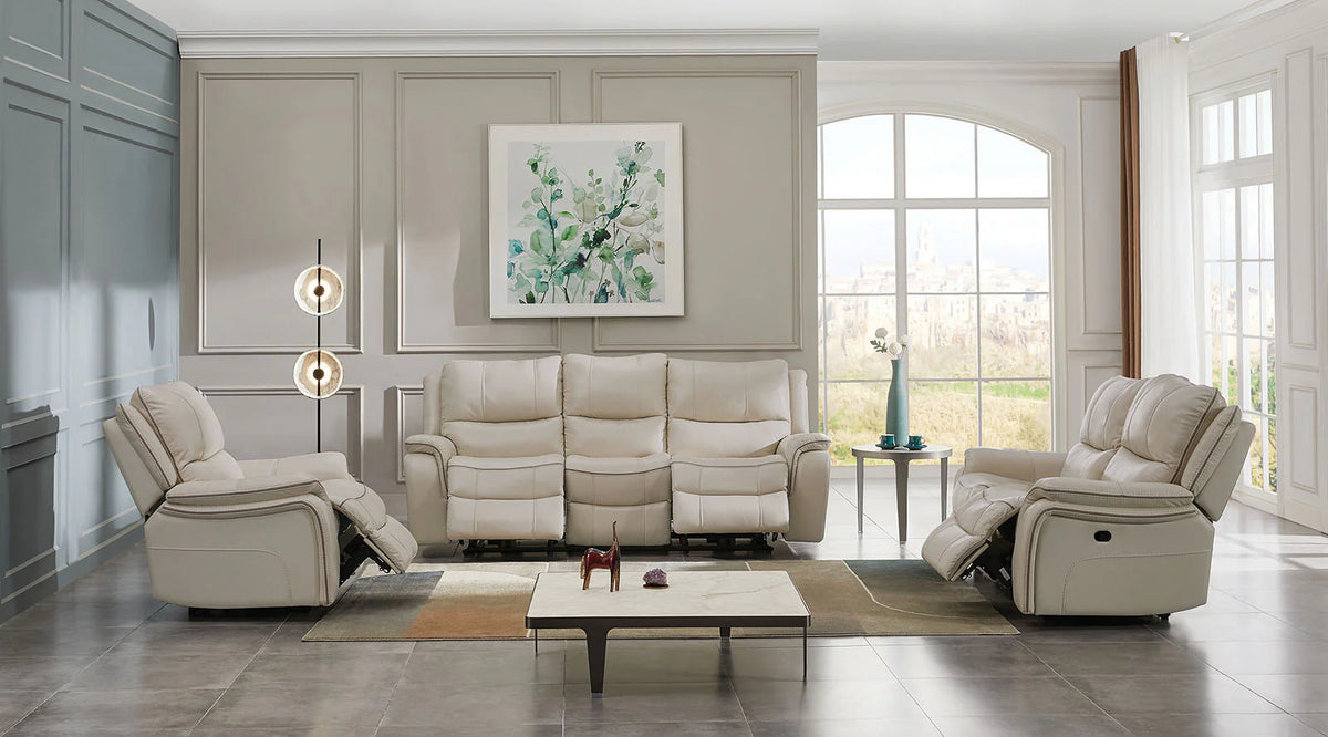 Henricus Beige Reclining Sofa or Loveseat