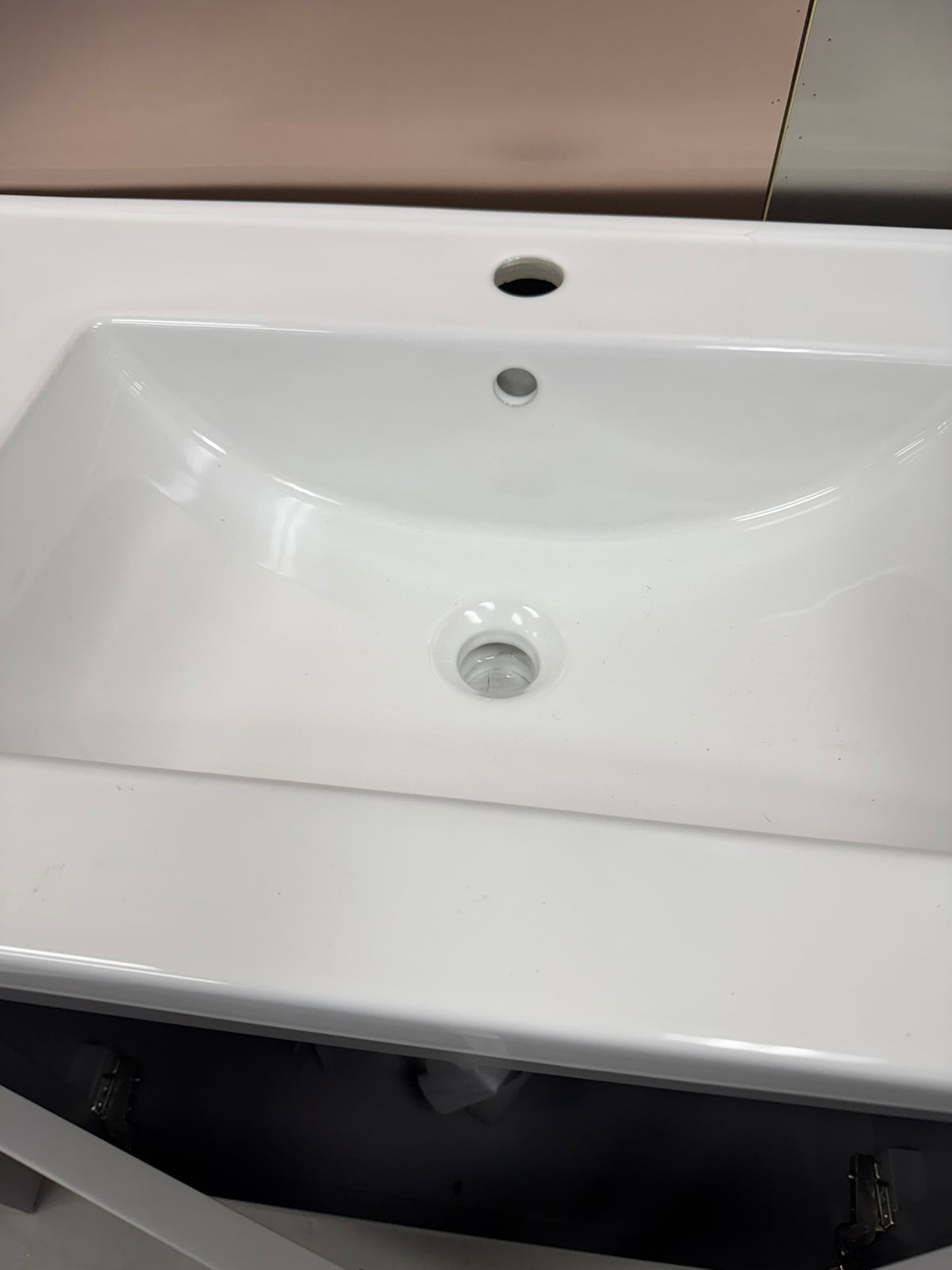 30 in. Single Sink Bathroom Vanity with Ceramic Top