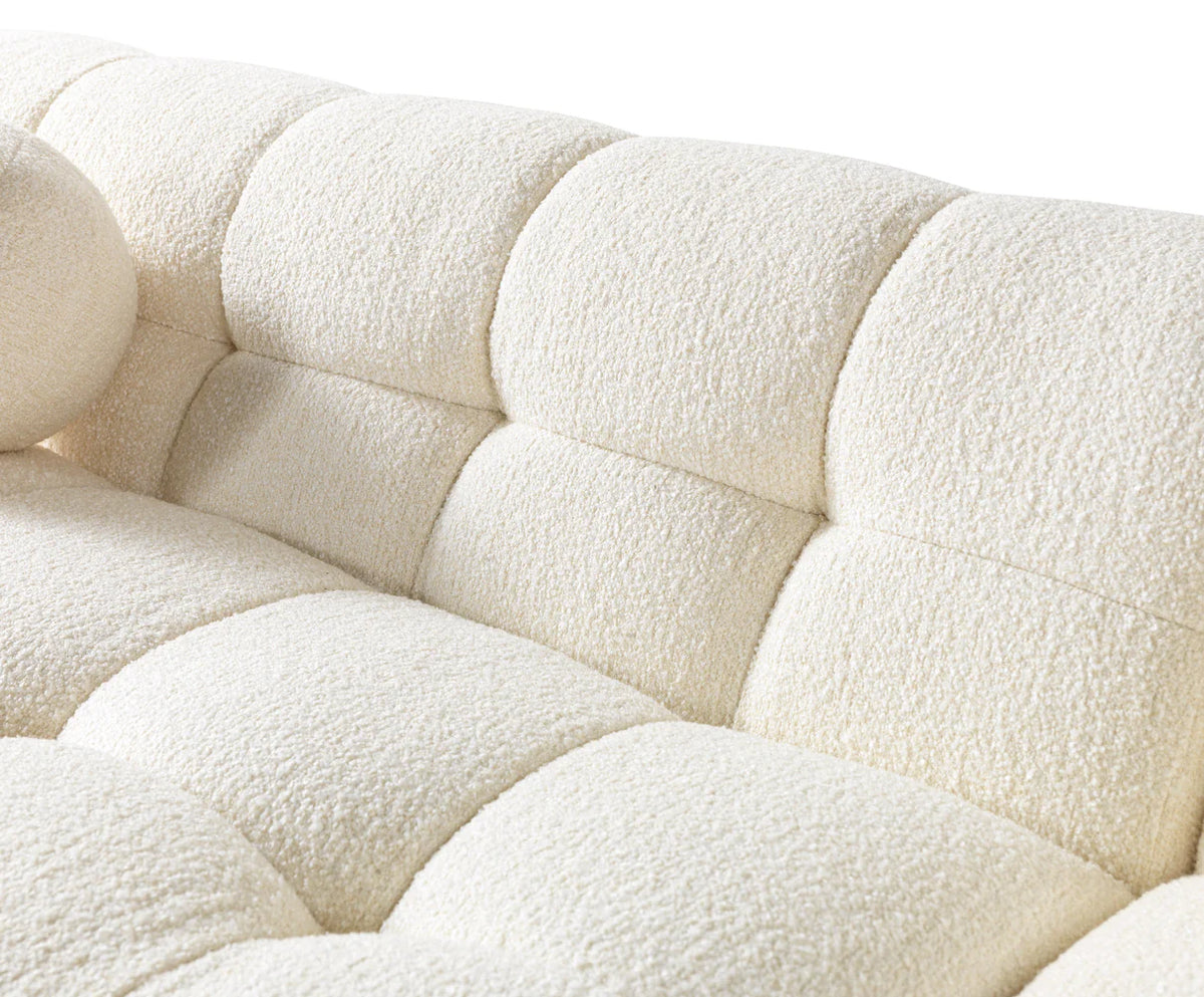 Ivy 146-Inch Bouclé Double Chaise Sectional
