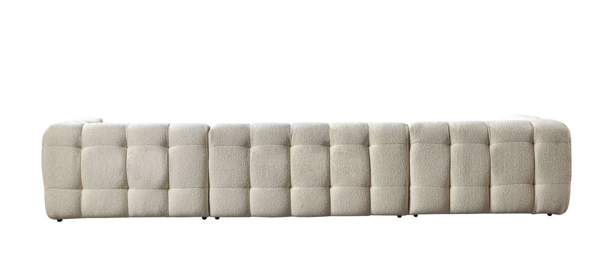 Ivy 146-Inch Bouclé Double Chaise Sectional