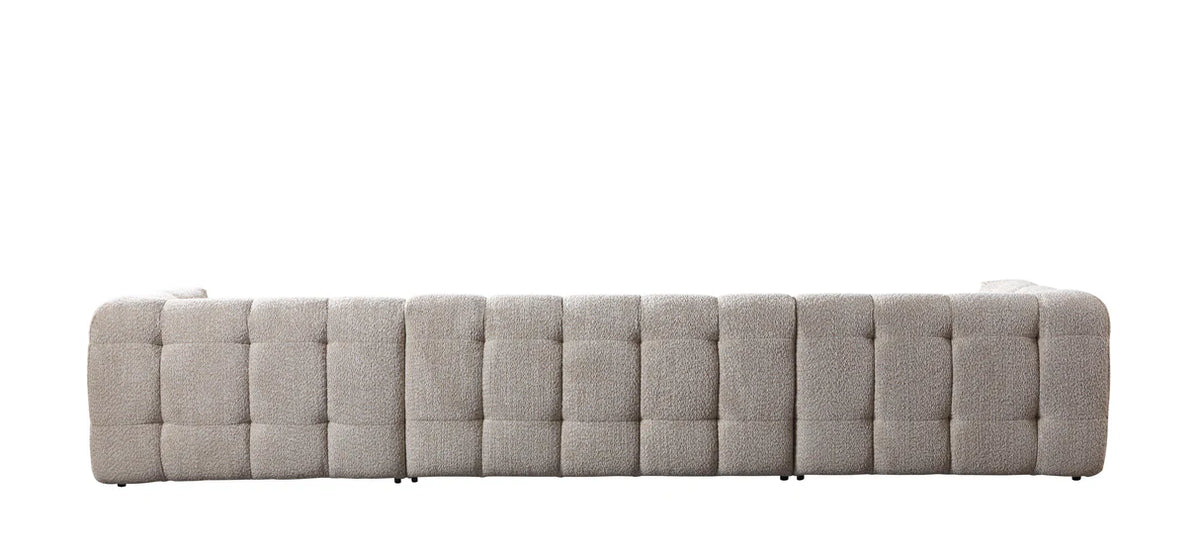Ivy 146-Inch Bouclé Double Chaise Sectional