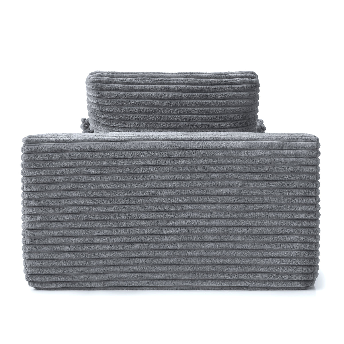 Corduroy Chaise Lounge Chair with Pillows