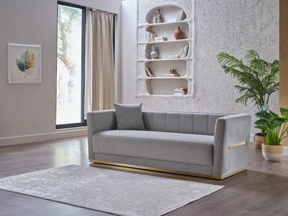 Monroe Merit Gray Living Room Set