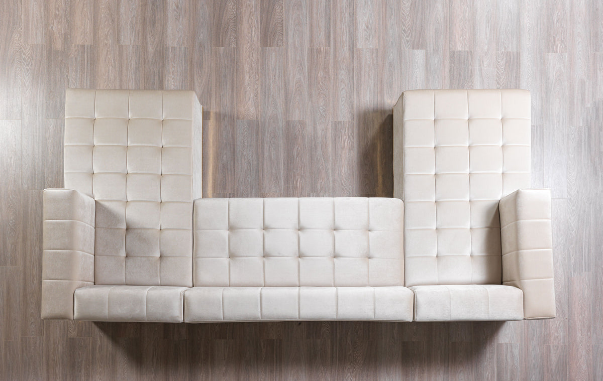 Elisha 140-Inch Velvet Double Chaise Sectional
