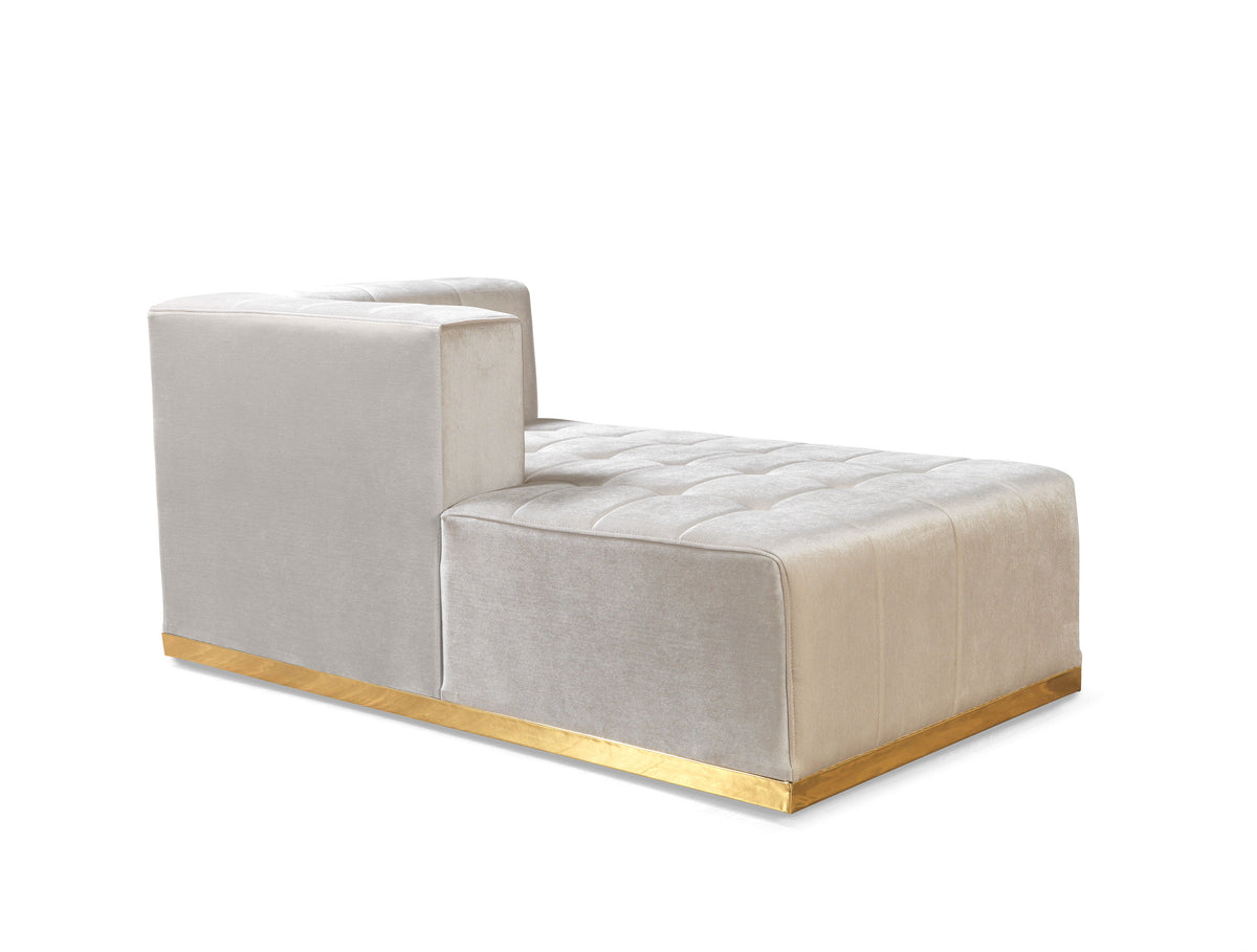 Elisha 140-Inch Velvet Double Chaise Sectional