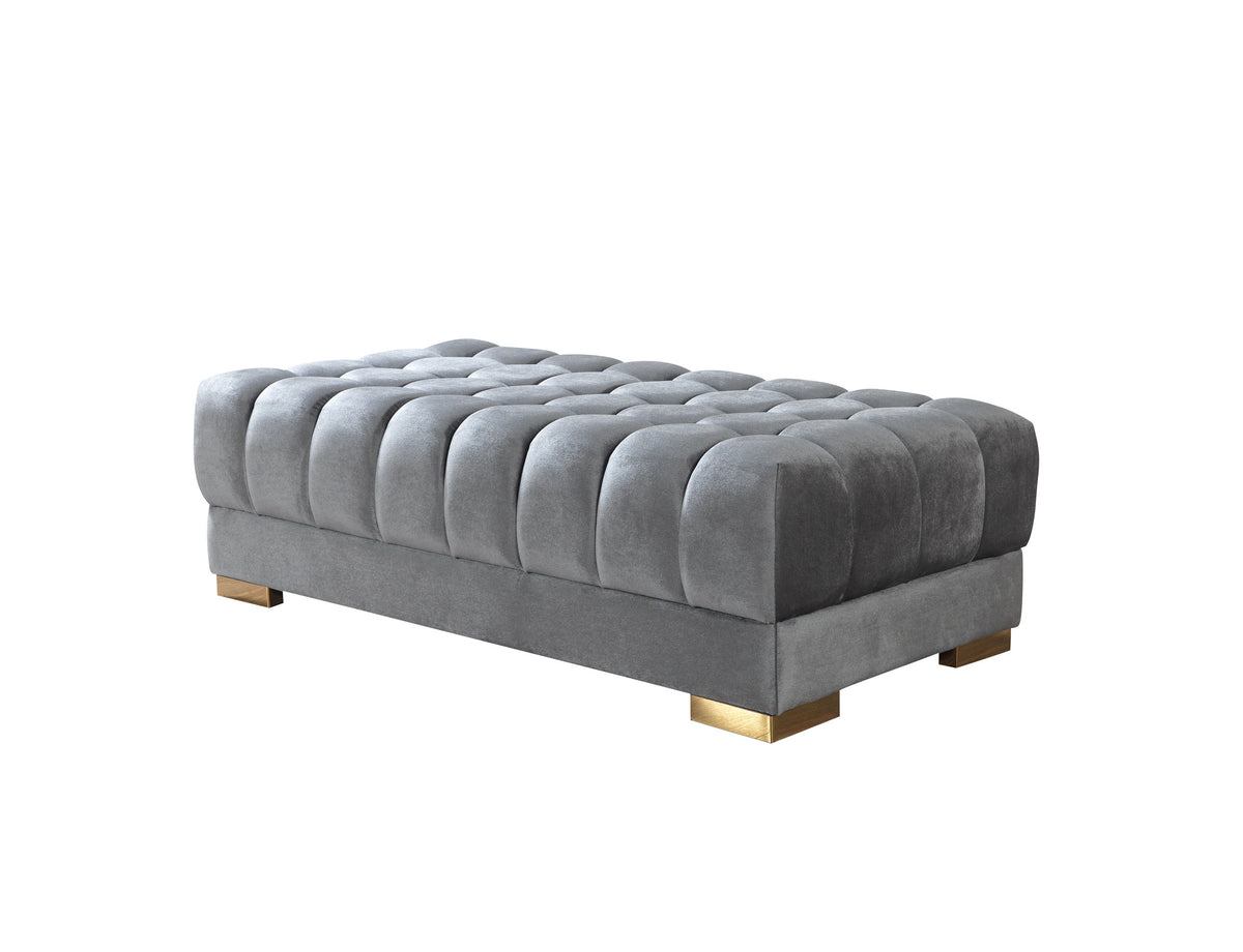 Ariana 138-Inch Velvet Double Chaise Sectional