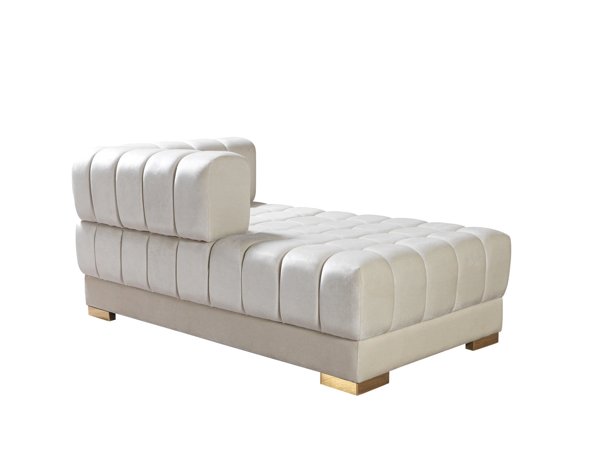 Ariana 138-Inch Velvet Double Chaise Sectional