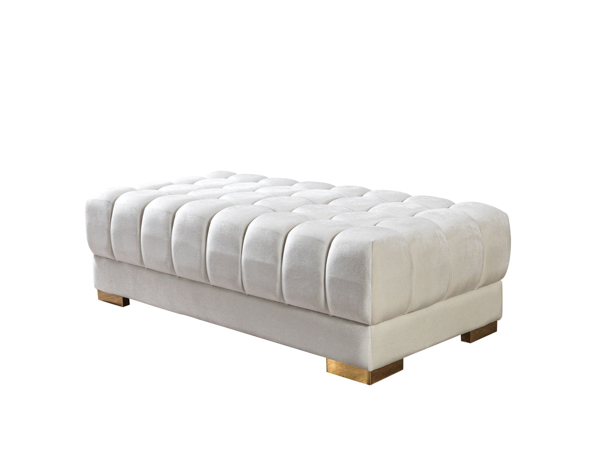 Ariana 138-Inch Velvet Double Chaise Sectional