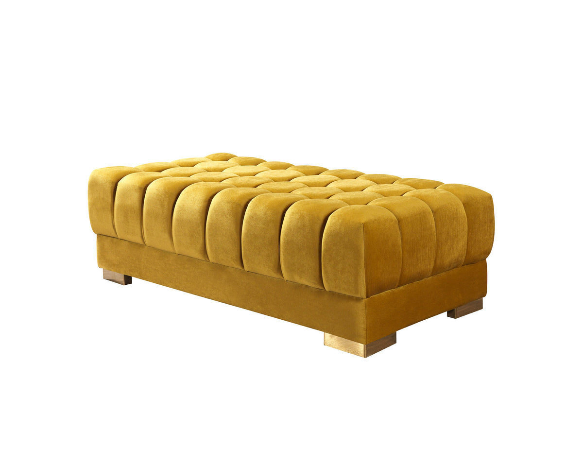 Ariana 138-Inch Velvet Double Chaise Sectional