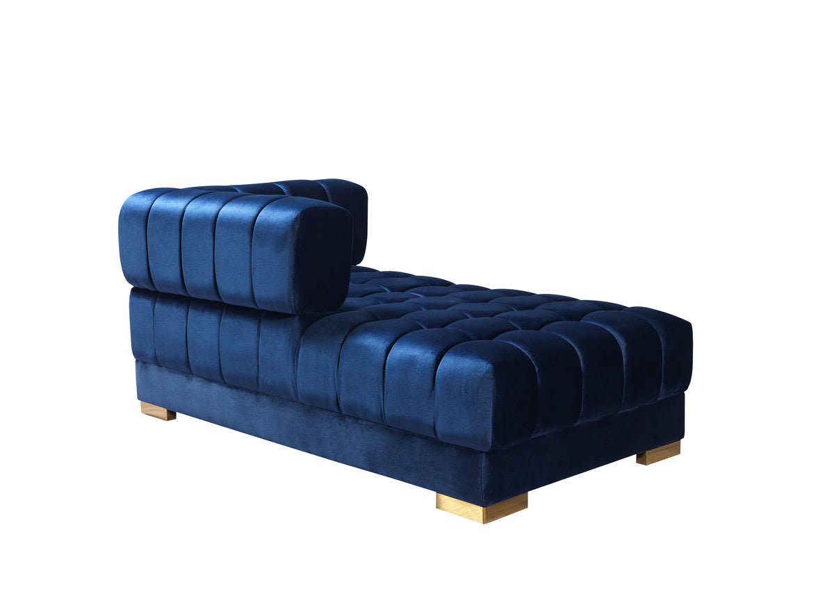 Ariana 138-Inch Velvet Double Chaise Sectional