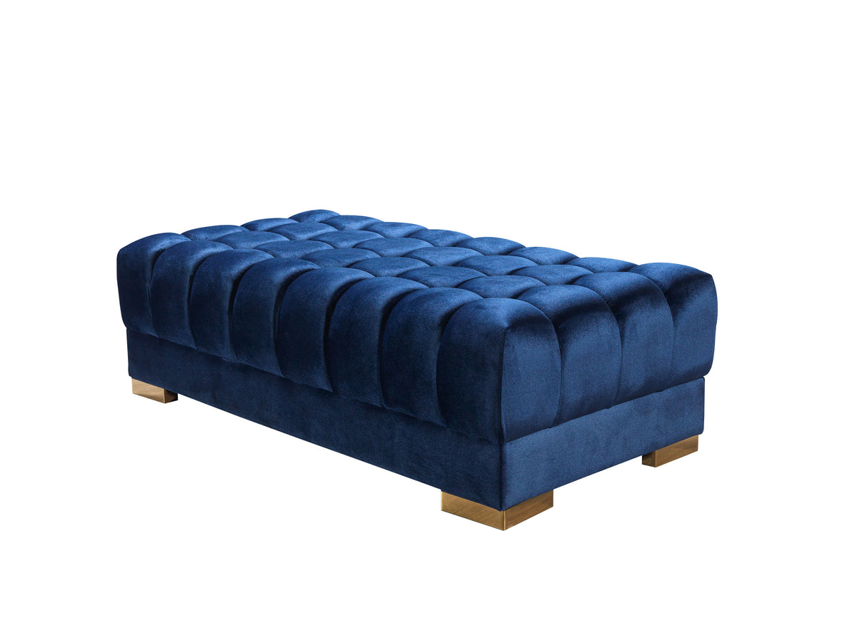 Ariana 138-Inch Velvet Double Chaise Sectional