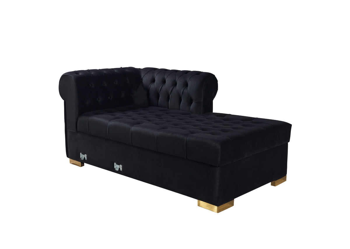 Lauren 136-Inch Velvet Double Chaise Sectional