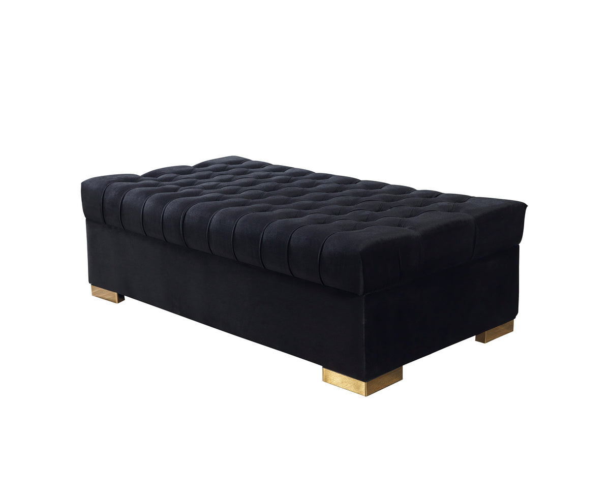 Lauren 136-Inch Velvet Double Chaise Sectional