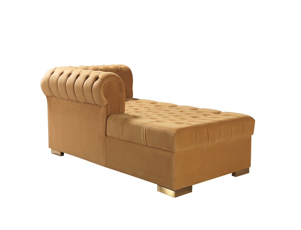 Lauren 136-Inch Velvet Double Chaise Sectional