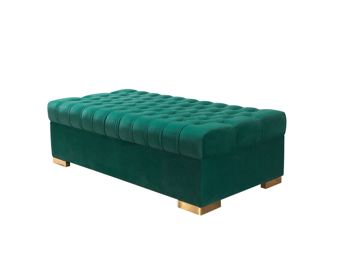 Lauren 136-Inch Velvet Double Chaise Sectional