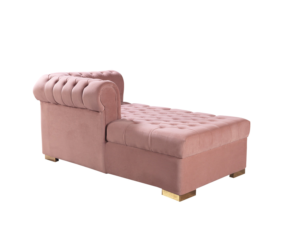 Lauren 136-Inch Velvet Double Chaise Sectional