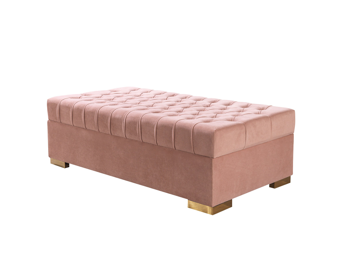 Lauren 136-Inch Velvet Double Chaise Sectional