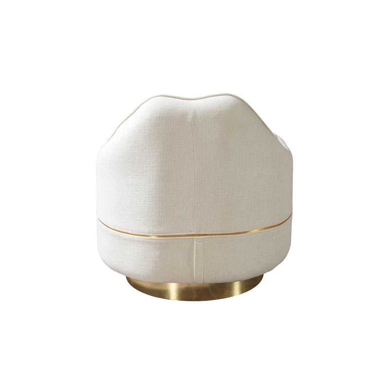 Helena Ivory Velvet Accent Chair