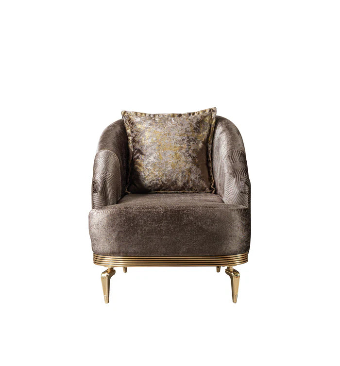 Santana Velvet Accent Chair, Five Colors