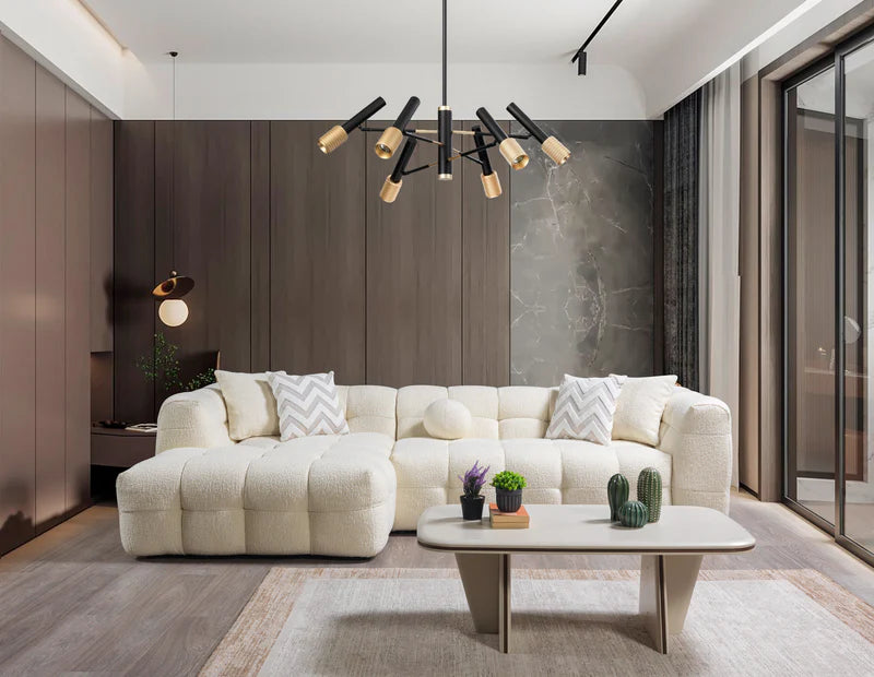 Ivy 110 in. Bouclé Sectional, RAF or LAF